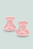 Set of Rose Quartz Mushroom Gua Sha
